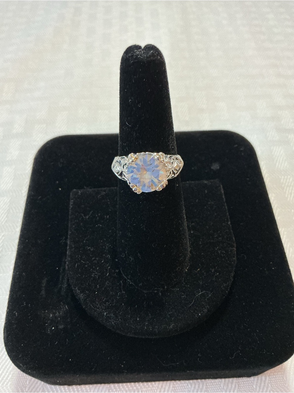 Premier Designs Vintage Rhinestone Checkerboard Statement Ring